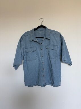 Velez Light Wash Denim Button-Up Shirt